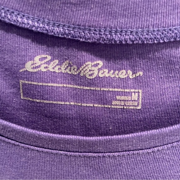 Eddie Bauer Purple Short Sleeve Tee Size Medium - Picture 5 of 7